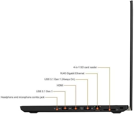 Lenovo ThinkPad T480 Laptop, Core i7 8th Gen, 16GB RAM, 256GB SSD, 14 Lenovo ThinkPad T480 Laptop, Core i7 8th Gen, 16GB RAM, 256GB SSD, 14